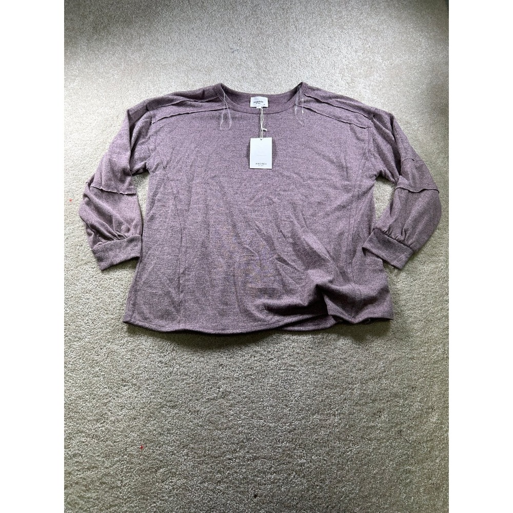 Andrée by Unit Women's Top XL Purple Heather‎ Blouse